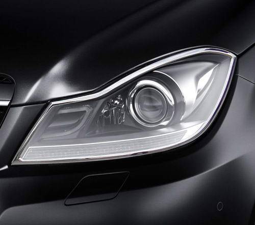 Performance Products® - Mercedes® Headlight Trim Set, Chrome, Coupe, 2012-2015 (204)