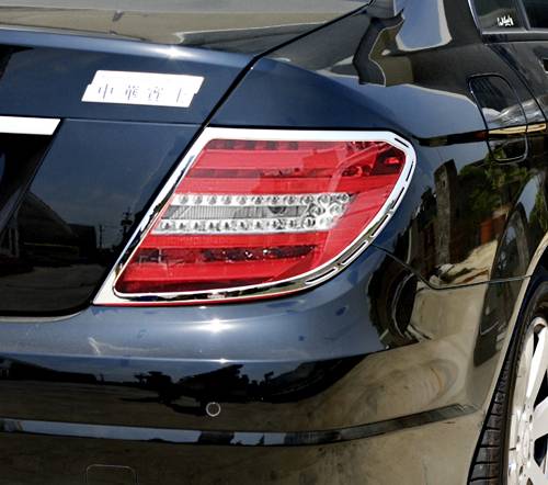 Performance Products® - Mercedes® Taillight Trim Set, Chrome, Coupe, 2012-2015 (204)
