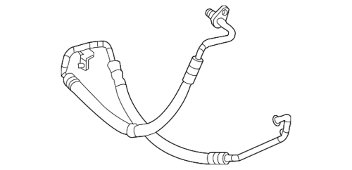 GENUINE MERCEDES - Mercedes® Power Steering Line, High Pressure, 2008-2015