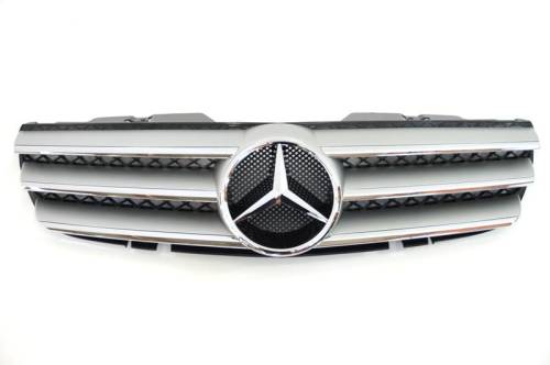 GENUINE MERCEDES - Mercedes® Grille Assembly, Chrome Silver, 2007-2009 (230)