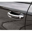 Performance Products® - Mercedes® Door Handle Top Edge Covers, Chrome, Sedan, 2001-2007 (203)