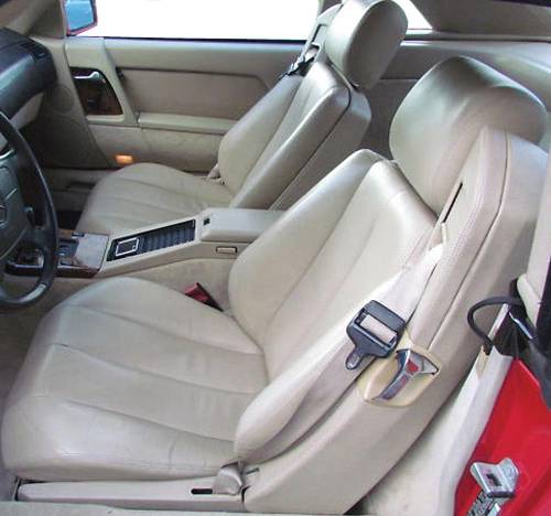 Performance Products® - Mercedes® Front Seat Covers w/Headrest Covers, Leather, 300/320/500/600SL, 1990-2002 (129)