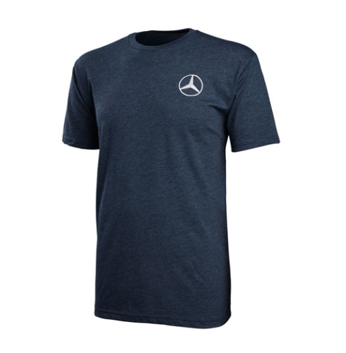 GENUINE MERCEDES - Mercedes® Next Level CVC Crew Neck T-shirt, Heathered Black