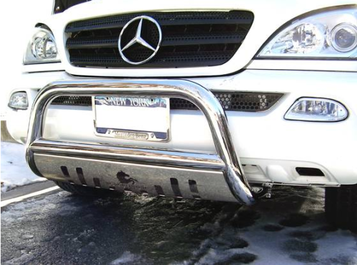 Performance Products® - Mercedes® Bull Bar With Skid Plate, Stainless Steel, 1998-2005 (163)