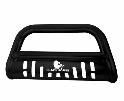 Performance Products® - Mercedes® Grille Guard "A" Bar With Skid Plate, Steel w/Black Powder Coat, 1998-2005 (163)