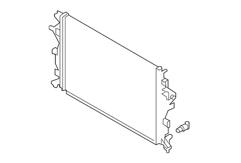 GENUINE MERCEDES - Mercedes® Radiator for Euro Model 280SL/SLC, 1972-1980 (107)