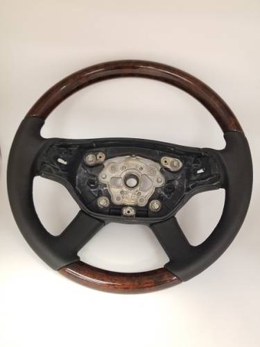 Performance Products® - Mercedes® Steering Wheel, Classic Style, Tiptronic, Burlwood & Black Leather, 2006-2009 (221)