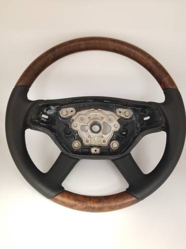 Performance Products® - Mercedes® Steering Wheel, Classic Style, Matt Burlwood & Black Leather, 2006-2010 (221)