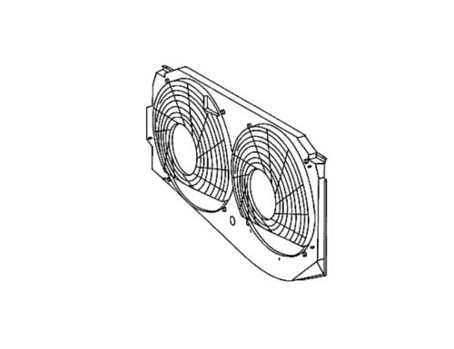 GENUINE MERCEDES - Mercedes® Auxiliary Fan Screen, 1990-1991 (126)