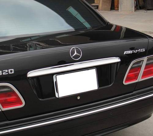 Performance Products® - Mercedes®  Chrome Trunk Lid Molding, Stainless Steel, US Version, 1996-2002 (210)