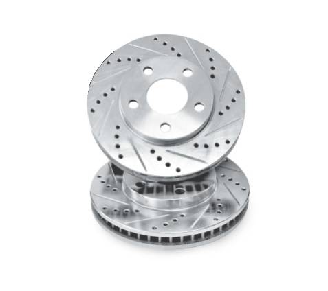 Performance Products® - Mercedes® Rotor Set, Front, Drilled And Slotted, 1973-1985 (114/123)