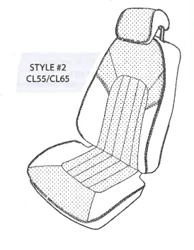 Performance Products - Mercedes® Seat Cover Set, Leather, 2001-2006 (215)