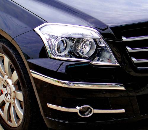 Performance Products® - Mercedes® Chrome Headlight Rings, 2010-2012 (204)