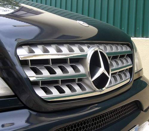 Performance Products® - Mercedes® Chrome and Silver Bumper Grille, 1998-2005 (163)