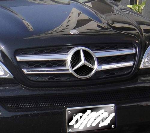 Performance Products® - Mercedes® Chrome and Silver Grille, GL Style, 1998-2005 (163)