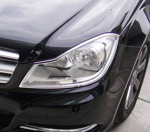 Performance Products® - Mercedes® Chrome Headlight Trim Rings, Sedan, 2011-2014 (204)