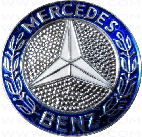 GENUINE MERCEDES - Mercedes® Hood Badge Emblem Only, 1972-1991 (107/126)