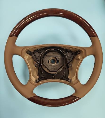 Performance Products® - Mercedes® Classic Style Steering Wheel, Burlwood & Java Leather, 2000-2006 (220)