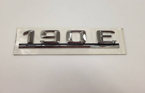 GENUINE MERCEDES - Mercedes® OEM Emblem,"190E",Silver, 1984-1993 (201)