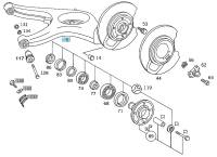 GENUINE MERCEDES - Mercedes® Trailing Arm, Left, 1973-1991 (107/126)