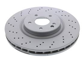 Performance Products® - Mercedes® Brake Rotor, Front, Vented and Drilled, 1993-2002 (129)