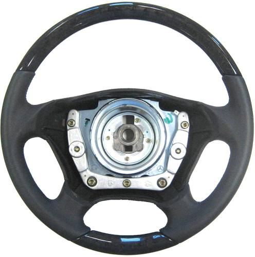 Performance Products® - Mercedes® Steering Wheel, Classic Style, Dark Burlwood & Black Leather, 1998-2005 (163)