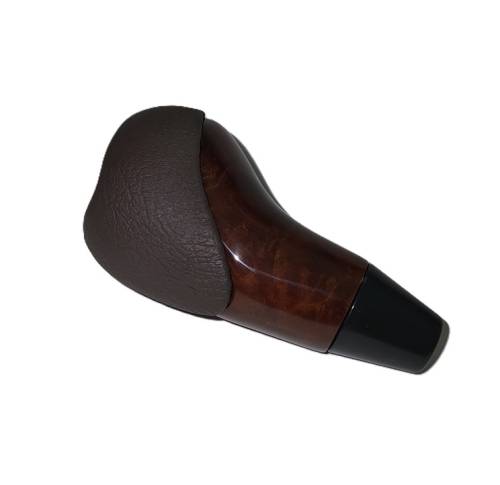 Performance Products® - Mercedes® Shift Knob Kit, Burlwood & Dark Brown Leather, 1990-1999 (129/210)