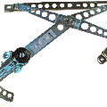 Performance Products® - Mercedes® Window Regulator, Front Left Manual, 1977-1983 (123)