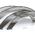 Performance Products® - Mercedes® Stainless Steel Fender Trim 1965-1973 (113)