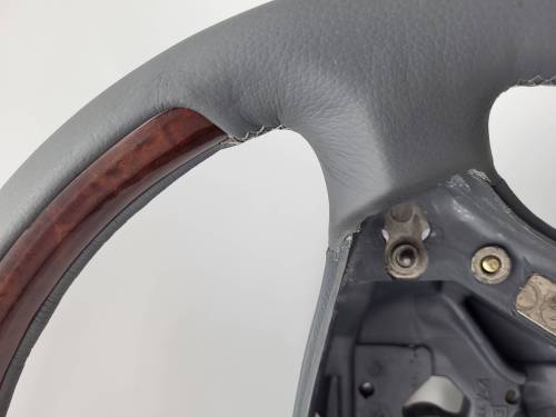 Performance Products® - Mercedes® Steering Wheel, Classic Style, Laurelwood Insert & Ash Grey Leather (203)