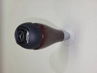 Performance Products® - Mercedes® Shift Knob, Burlwood & Black Leather, S Class Without Keyless-Go, Star Emblem NOT Included, 2003-2006 (220)