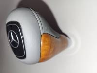 Performance Products® - Mercedes® Shift Knob, Without Emblem, Chestnut & Alpaca Gray Leather, 2000-2006 (220)