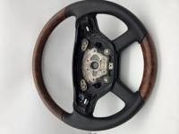 Performance Products® - Mercedes® Classic Style Steering Wheel w/Tiptronic, Matt Burlwood & Black Leather, 2007-2008 (221)