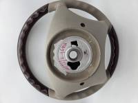 Performance Products® - Mercedes® Steering Wheel, Classic Style, Leather, Burlwood & Stone, 2003-2006 (220)