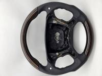 Performance Products® - Mercedes® Steering Wheel, Sport Style, Tiptronic, Laurelwood High-Gloss & Black Leather, CLS55 AMG, 2006 (219)