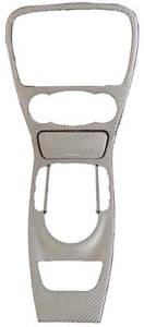 Mercedes® Center Console, Shift Wood, Silver Carbon Fiber, WR230, 2003-2004
