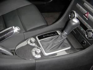 Mercedes®  Air Vent Covers, Silver Carbon Fiber, 3-Piece, 2003-2004 (230)