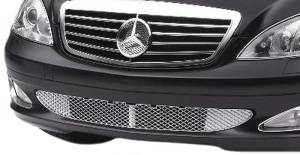 Mercedes® Bumper Grille, Chrome, No Sport Or AMG Package, 2007-2009 (221)