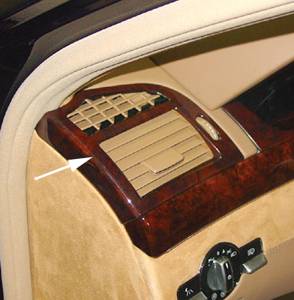 Mercedes® Front  Vent Set, Gloss Burlwood, 2007-2010 (221)