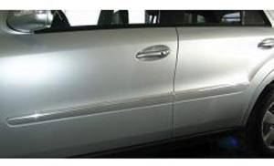 Mercedes® Door Molding Strips, Chrome, 2006-2007 (164)