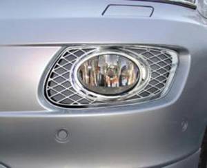 Mercedes® Oval Fog Light Rings, Chrome, Pair, For Bi-Xenon Headlights, 2006-2007 (164)