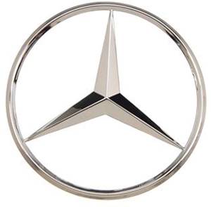 Mercedes® OEM Deck Lid Star Emblem, Superior Chrome Finish, 2003-2007 (230)
