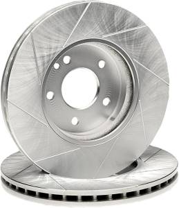 Mercedes® Left Front Slotted Brake Power Rotor, 1981-1985 (107/126)