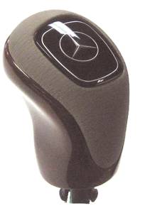 Mercedes® Shift Knob, Chestnut & Black Leather, Without Keyless-Go, 2001-2004 (230)