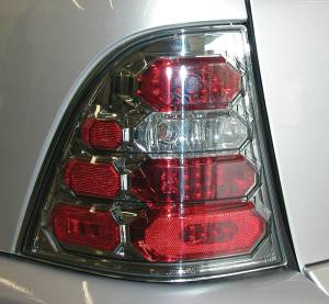 Mercedes® LED Tail Lights, Smoke Platinum, Pair, 1998-2005 (163)