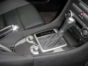Mercedes® Front Air Vent Cover, Black Carbon Fiber, 3-Piece, 2005-2006 (230)