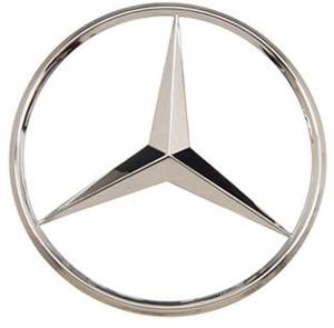 Mercedes® OEM Deck Lid Star, Superior Chrome Finish, 1998-2004 (170/208)