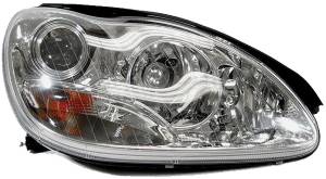 Mercedes® Headlight Assembly, Clear, Halogen, Right, 2000-2002 (220)