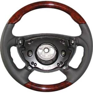 Mercedes® Steering Wheel, Ergonomic Style, Birdseye & Stone Leather, E500/E320, 2003-2006 (211)