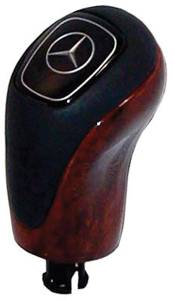 Mercedes® Shift Knob,Burlwood & Alpaca Gray Leather,Without Keyless Go, 2003-2004 (209)